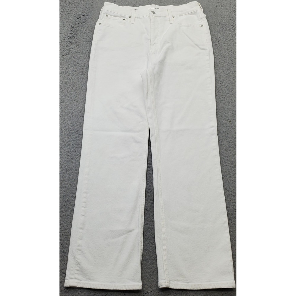 J.Crew Slim Demi Bootcut Jeans Womens 28 White Denim Classic 5-Pocket Streetwear